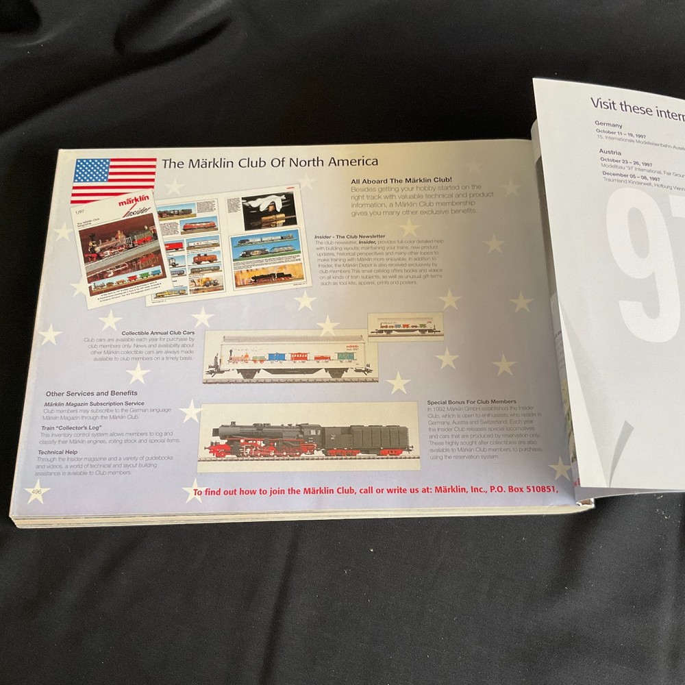 1997/98 E Complete Program MARKLIN HO TRAIN CATALOG & PRICE GUIDE - Good Cond.
