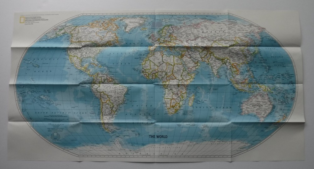 National Geographic World Map October 1992