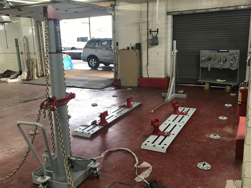 Auto Body Frame Machine Floor Rack System with ramps 10 TON Puller FREE TOOLS