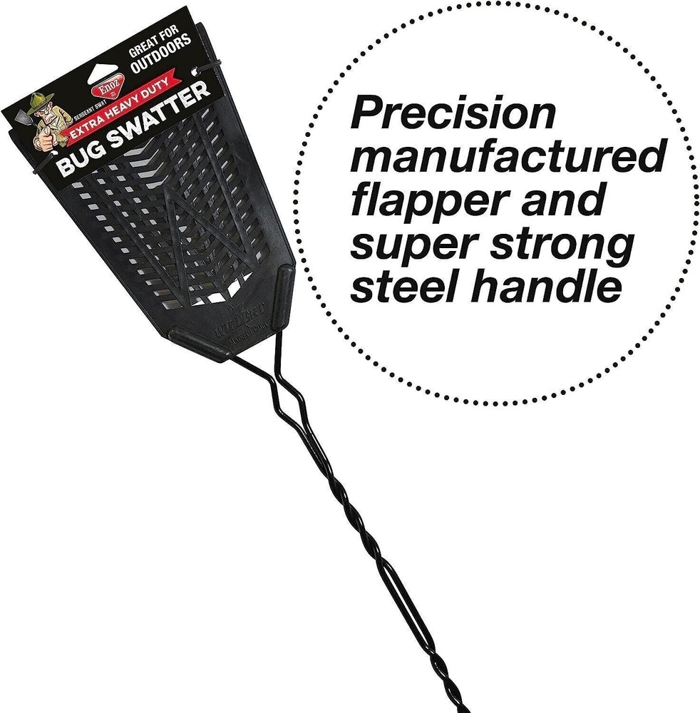 Enoz Sergeant Swat Flyswatter, Black