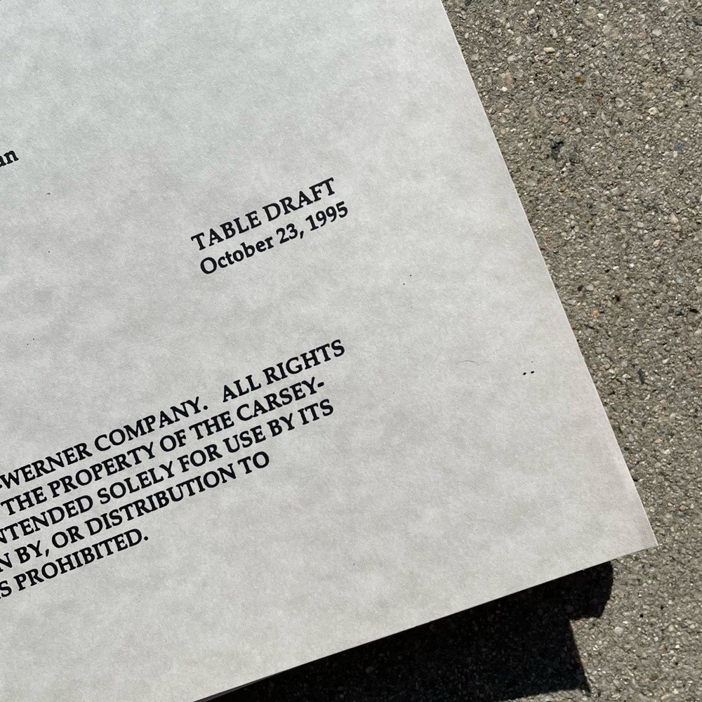 CYBILL 1995 TV Series SET Production Used Scripts Table Revised EP Drafts
