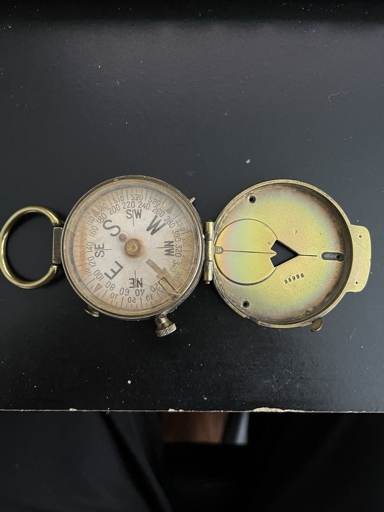 Antique U.S. Engineer Corps Compass And Map Reader Magnifier