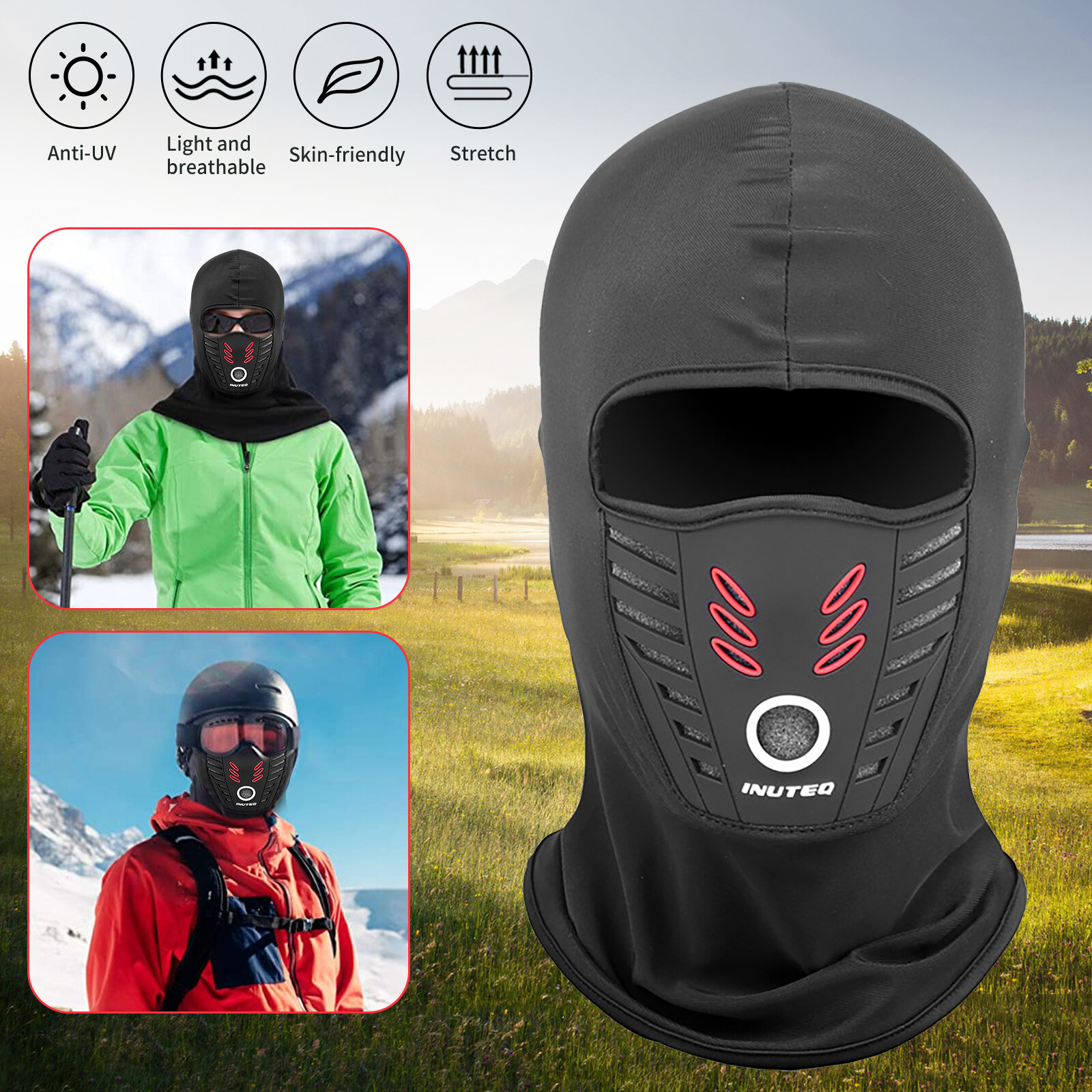 Summer Balaclava Full Face Mask Outdoor Windproof Running Bicycle Cycling Wear
