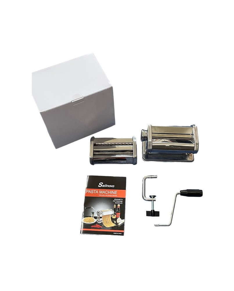 Sailnovo Pasta Maker Machine 150 Roller Pasta Maker & 7 Adjustable Thickness New