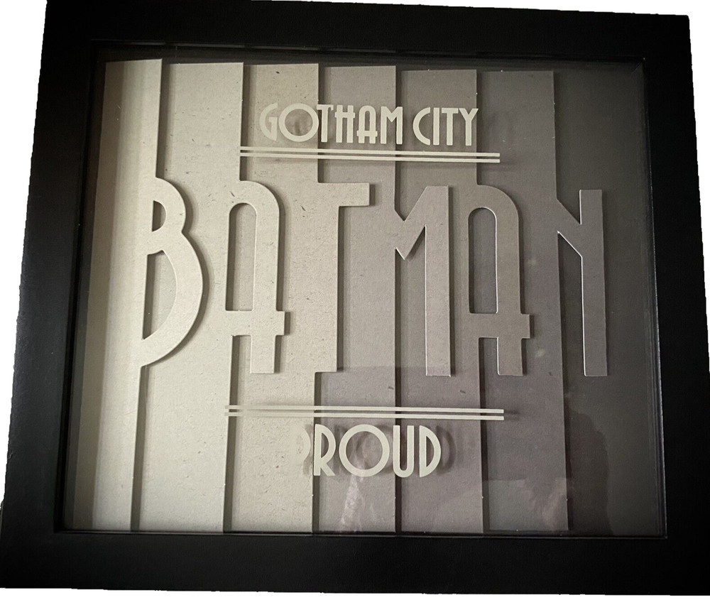Hallmark Batman Gotham City Proud DC Comics Framed Art 9" X 10" New
