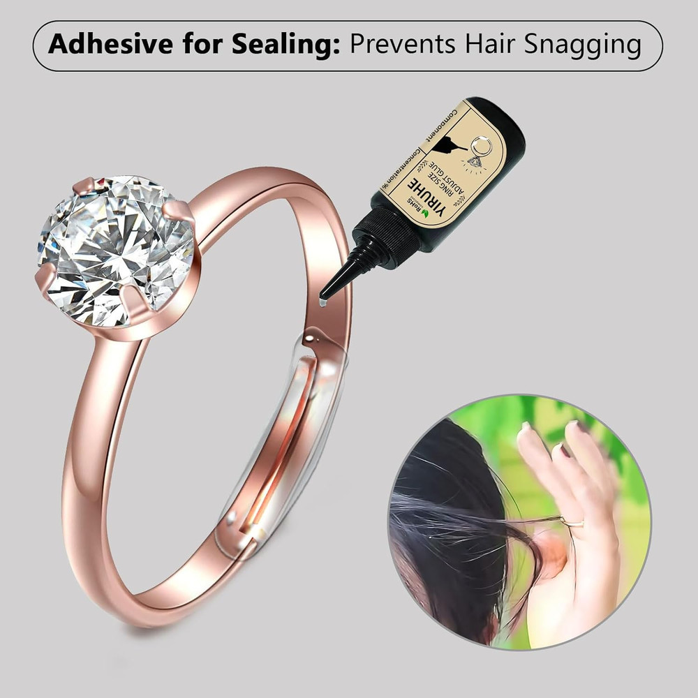 Innovative Ring Size Adjuster Adhesive with UV Light- Adjusts Any Ring Size, Eas