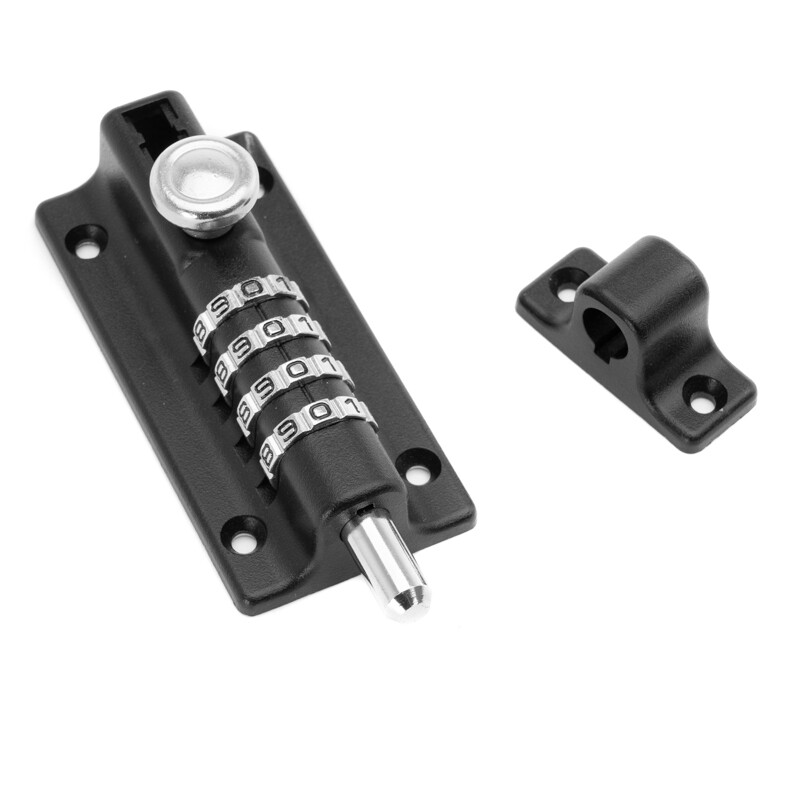 4 Digit Pin Code Combination Gate Door Sliding Latch Lock Barrel Bolt Security