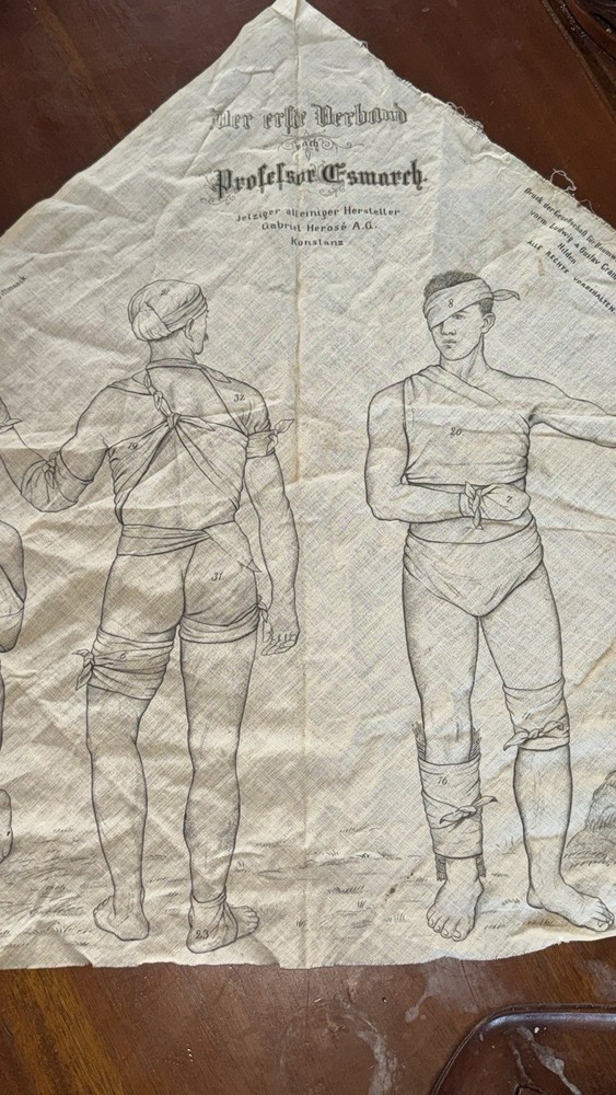 Rare WWII German Esmarch triangular bandage,