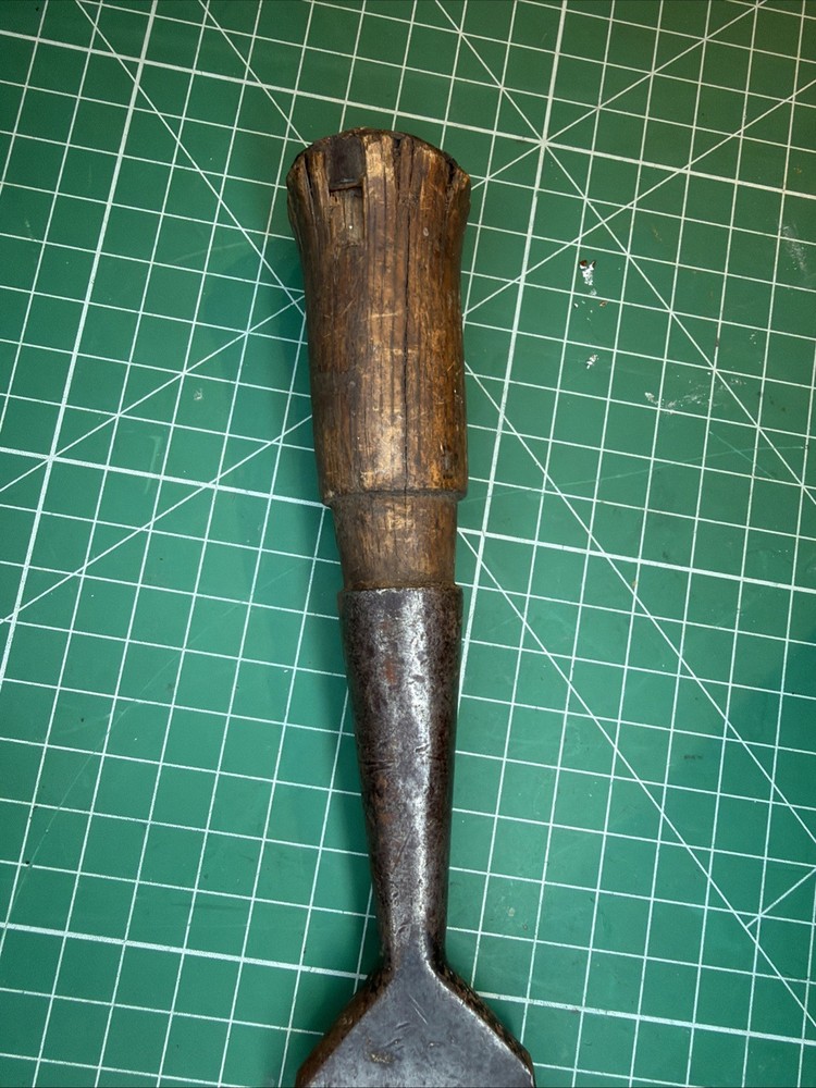 Vintage Timber Framing Wood Chisel Slick ~ 2" ~w/ Original Handle