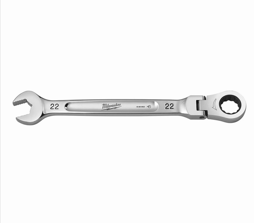 Milwaukee Tool 22mm Flex Head Ratcheting Combination Wrench
