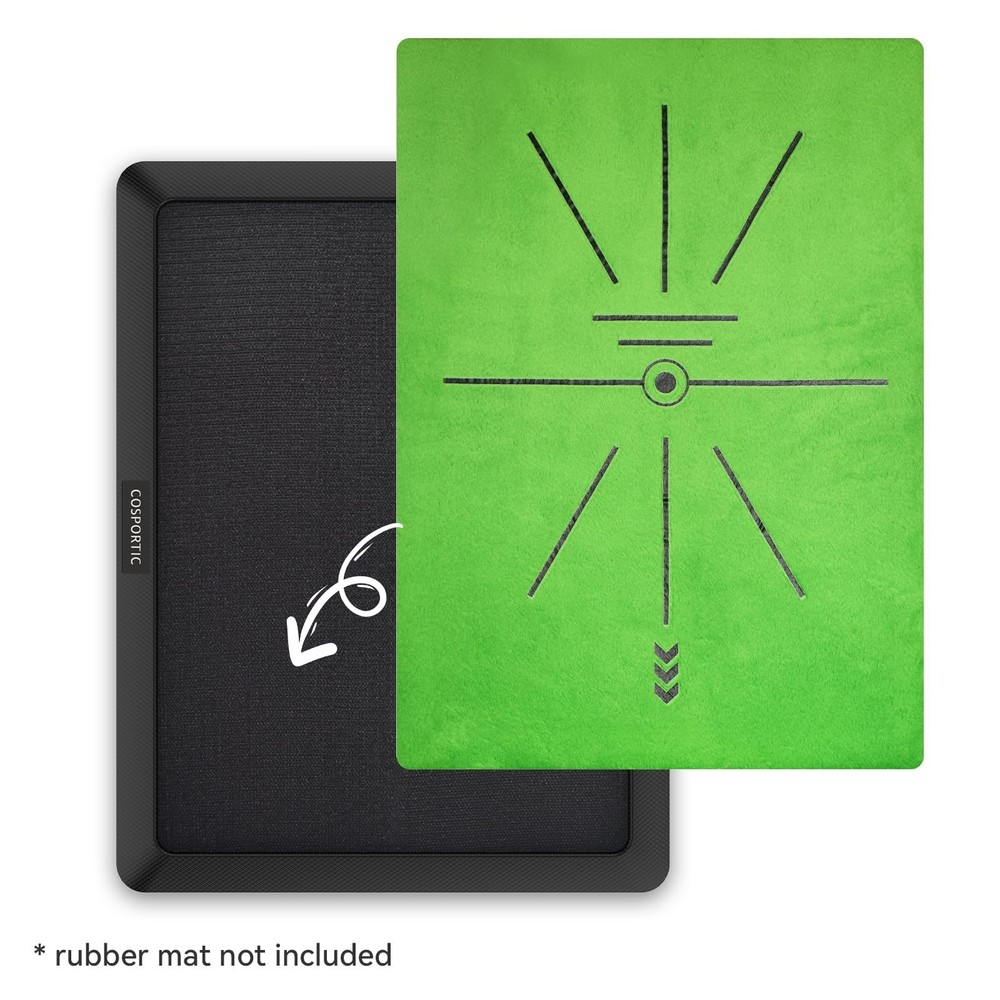 COSPORTIC Golf Hitting Mat, Golf Training Mat for Swing Path Feedback Detecti...