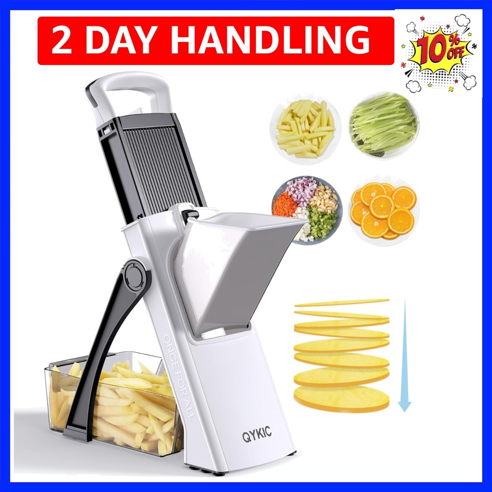 Compact and Durable Mandoline Slicer with Safe Blades for Effortless Meal Prep