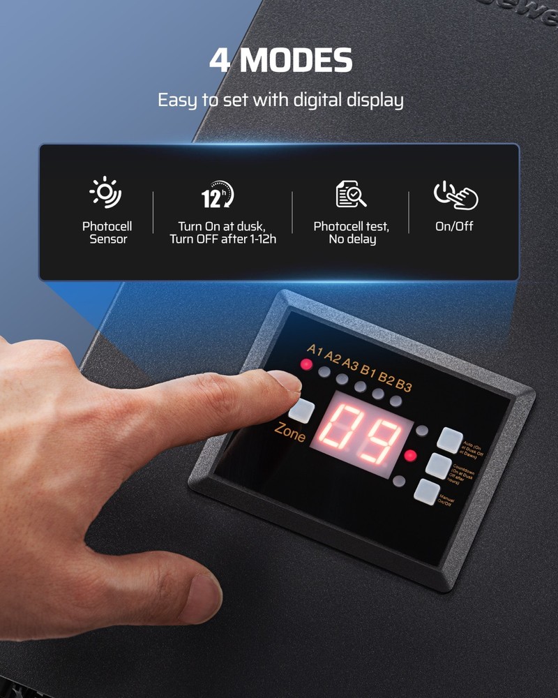 DEWENWILS 600W Low Voltage Landscape Transformer, Timer and Photocell Sensor