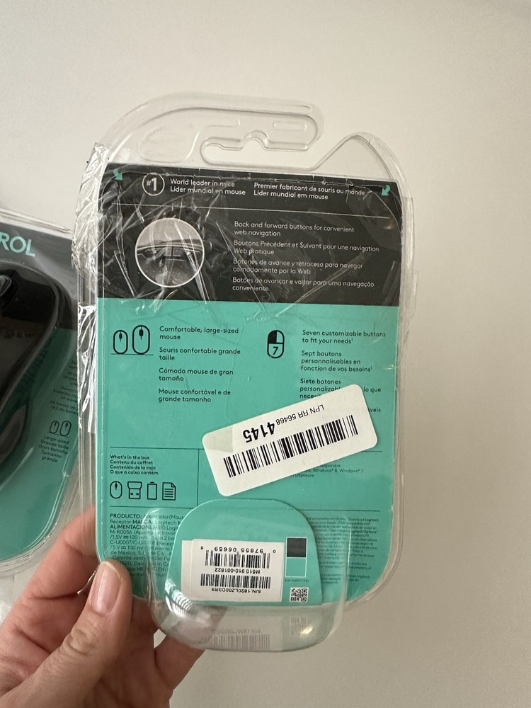 Logitech M510 Control Plus Wireless Mouse Black Open Box – Set of 2