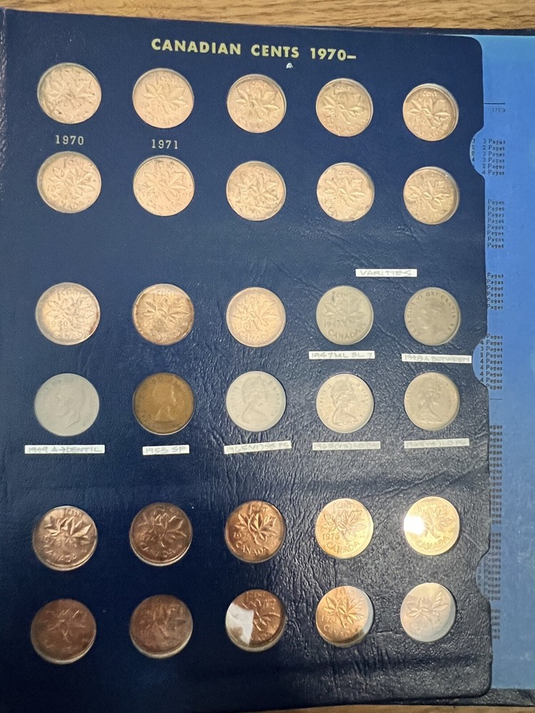 1920-1981 CANADIAN SMALL CENTS COMPLETE SET.