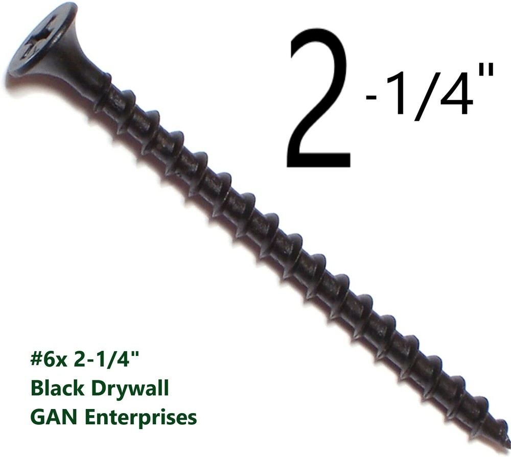Phillips Bugle Head ( 3/4" - 6" ) phosphate Black Coarse Drywall / Wood Screws
