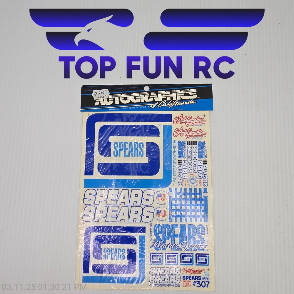 Autographics 307 Spears Products Decals