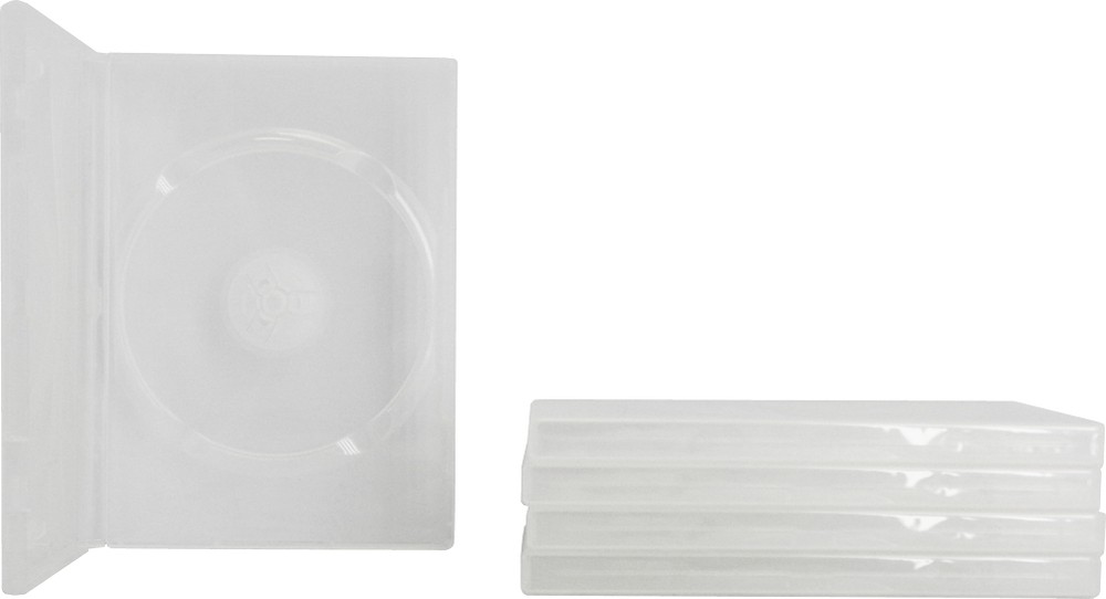 (5) CLEAR DVD Cases Single Disc Empty Replacement Standard Boxes 14mm #DVBR14CL