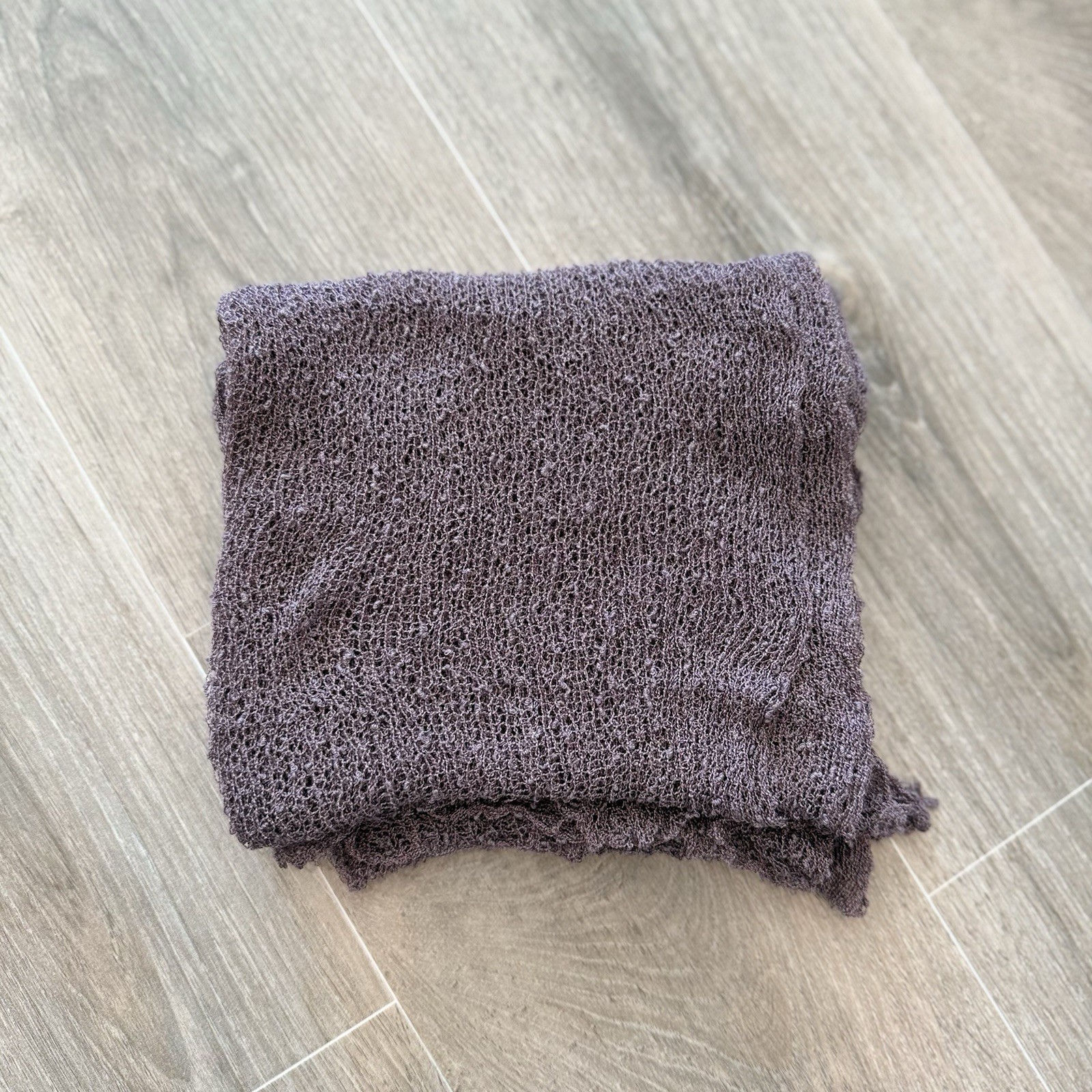 Faux Fur Newborn Baby Nest Newborn Photography Prop Set - Purple/Mauve