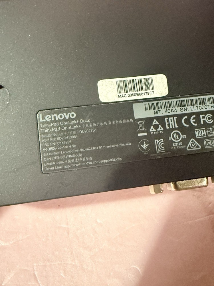 Lenovo ThinkPad OneLink+ Dock DU9047S1