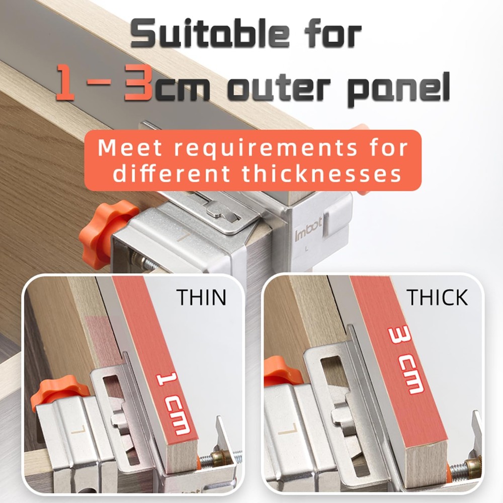Drawer Front Installation Clamps， Adjustable Cabinet Drawer Mounting Hardware...