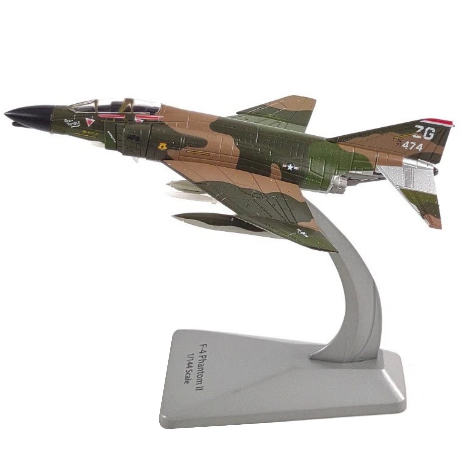 Brand New 14cm Diecast Alloy 1/144 USAF F-4 Phantom II Fighter Model Toy Gift