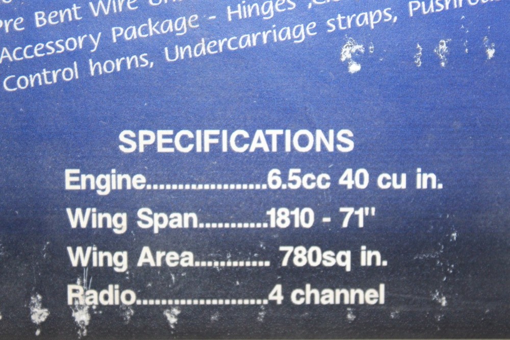NIB FUN FLY 40 LASER CUT BALSA AIRPLANE Kit