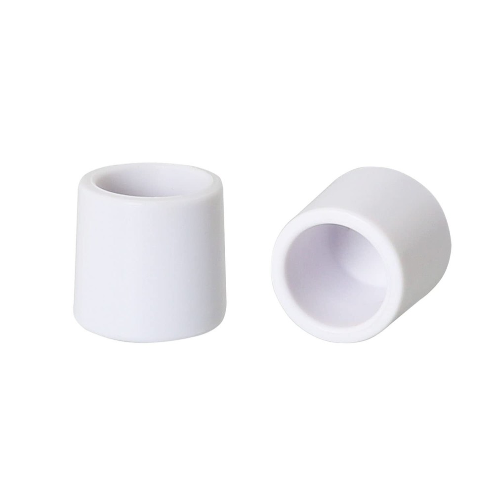 Door Stop Bumper Tips 0.4 Inch Rubber Stop Replacement Tips 8-Pack White