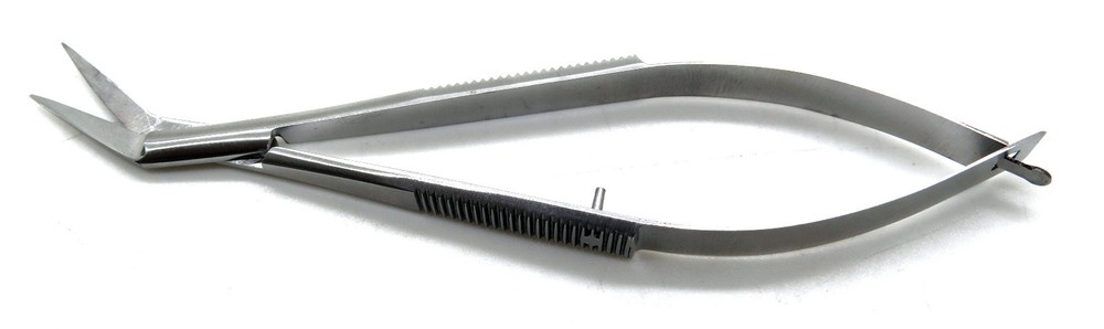 3× Castroviejo Angled Scissors Sharp/Sharp 4.75" Sqeeze Spring Micro Instruments