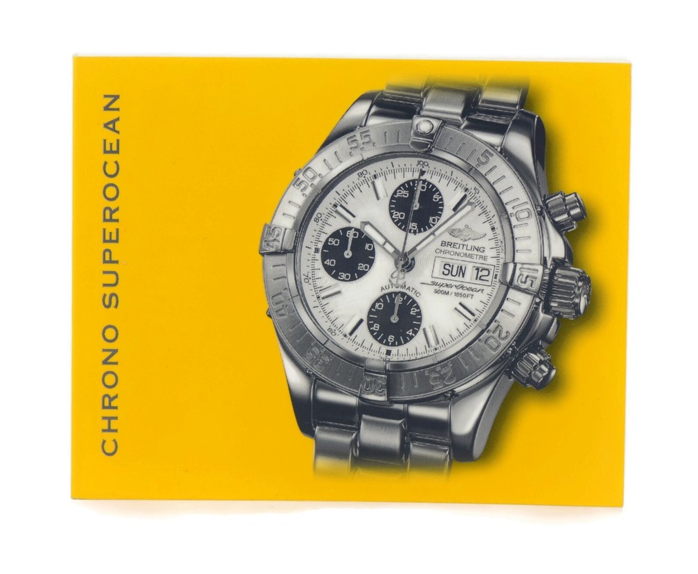 Breitling Chrono Superocean Booklet Manual