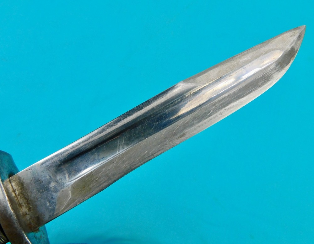 US WW2 Fighting Knife Made from Bayonet w/ Sheath