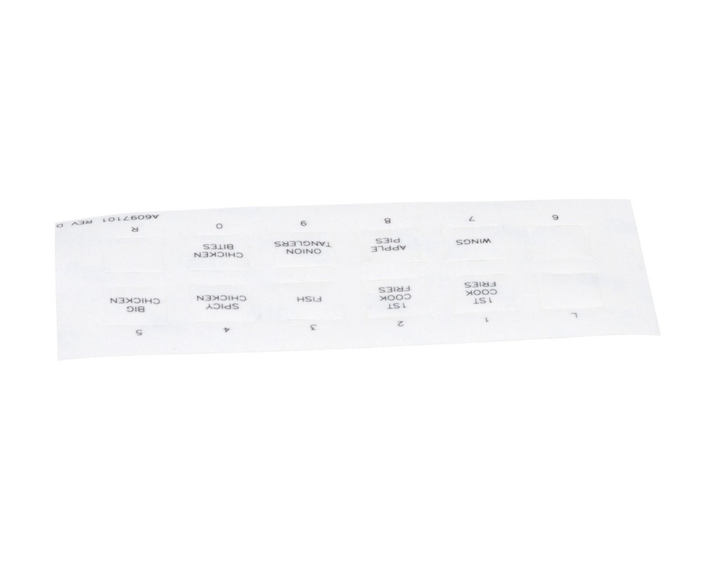 Pitco Label,Ssh60W Left Hand Cook A6097101 - Genuine OEM Replacement Part