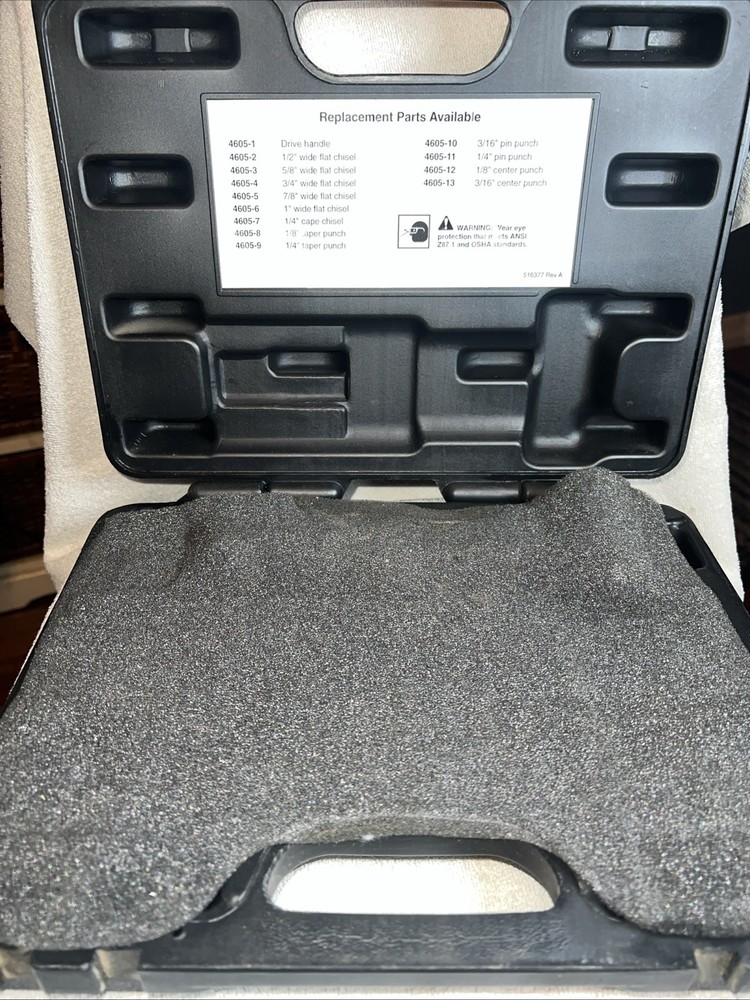 MAC Tools PCS1000 Interchangeable Punch & Chisel Set In Case