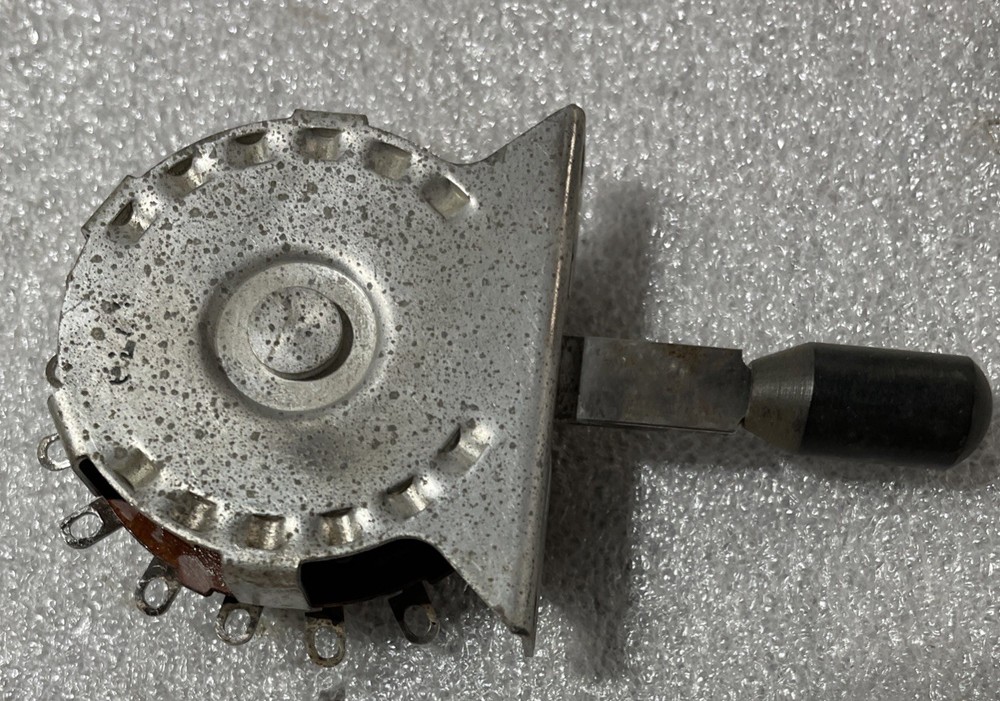 Vintage 4P3T Vertical Rotary Switch Pre Owned
