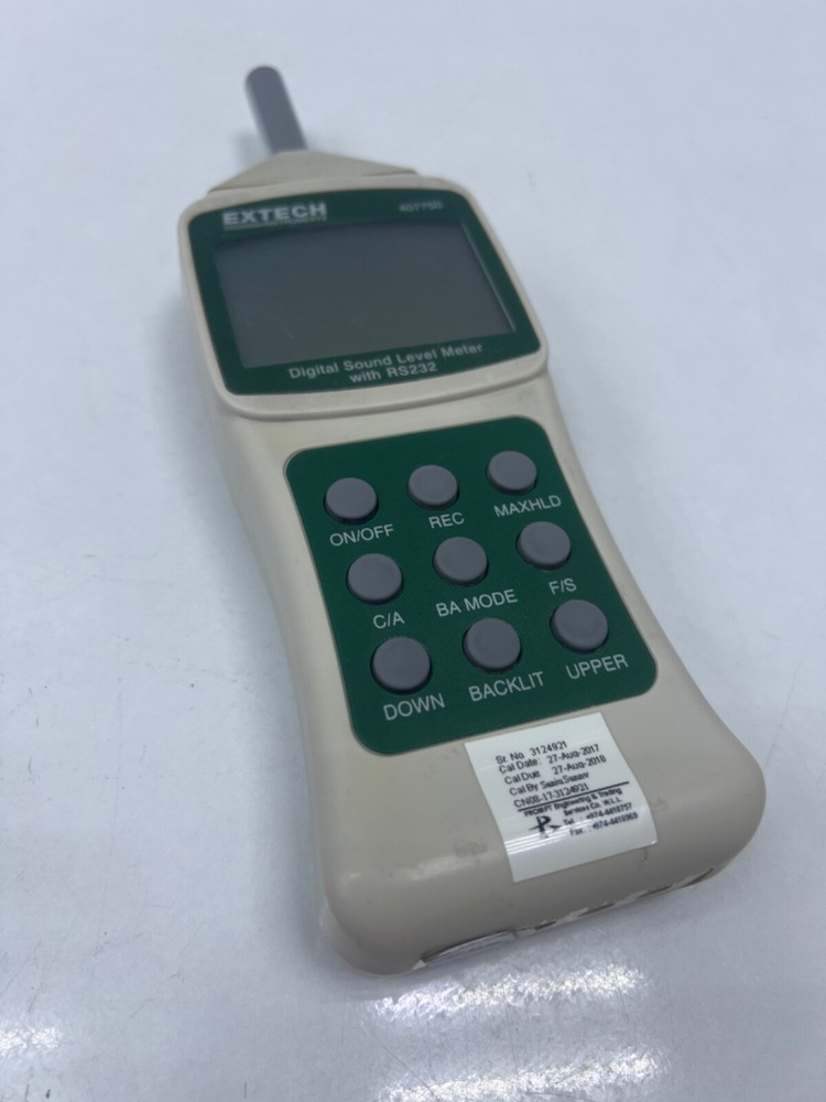 Extech Instruments 407750 Digital Sound Level Meter with RS232