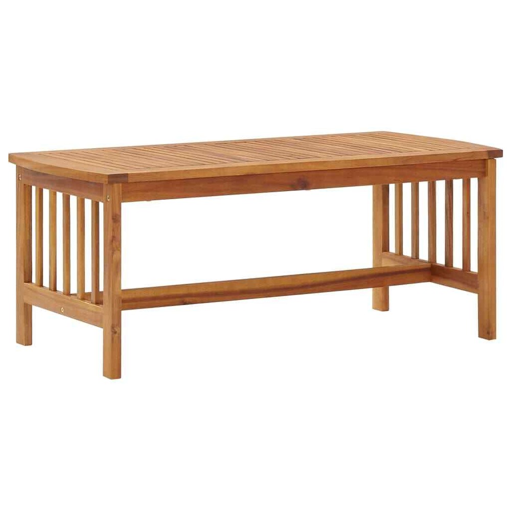 Coffee Table End Table Wooden Side Table Solid Wood Acacia 40.2 Inch vidaXL