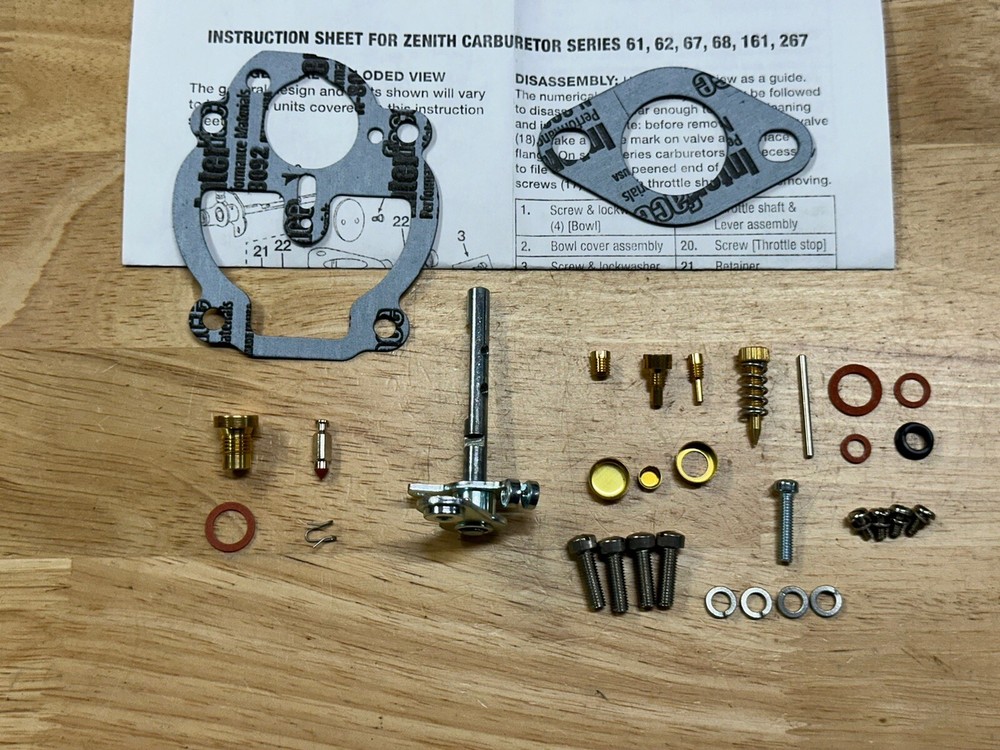 Case S SC SE SI SO Zenith Carburetor kit 9667
