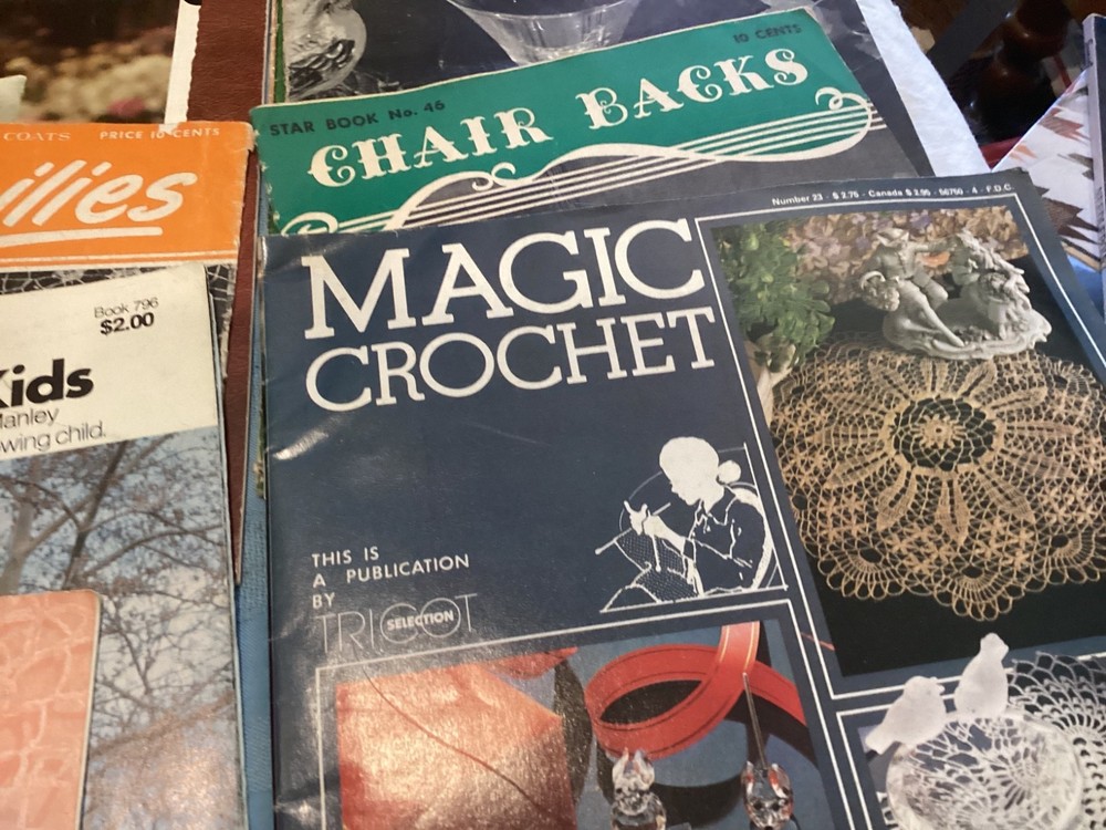 11 Vintage Crochet Instruction/Pattern Booklets