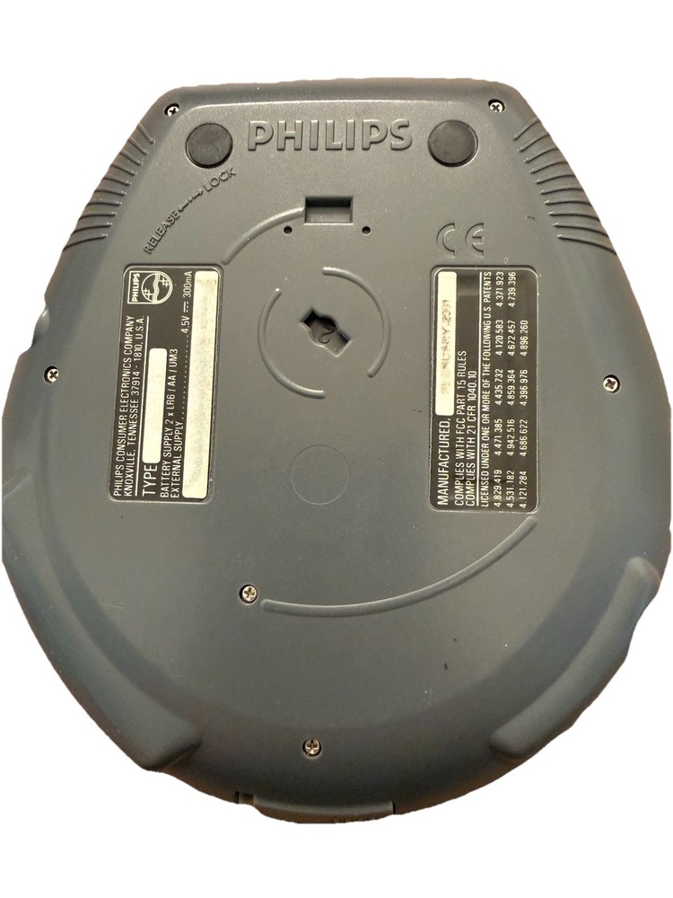 Philips Portable CD Player Discman ESP Jogproof Tested Works Anti Skip 45 Sec