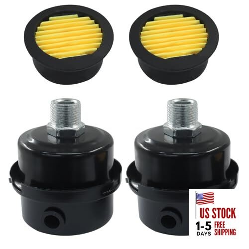 Zorfeter 2PCS 3/8” Air Compressor Silencer, 16 mmReplacement Elements Air 3/8"