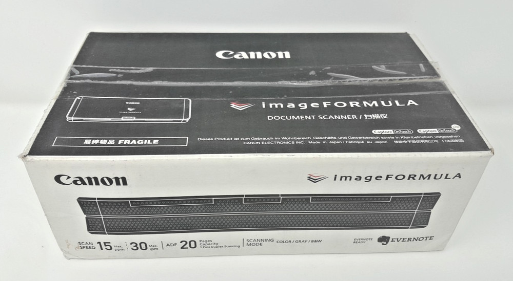 NEW NEVER OPENED BOX: Canon image FORMULA P-150 Pass-Through Scanner.