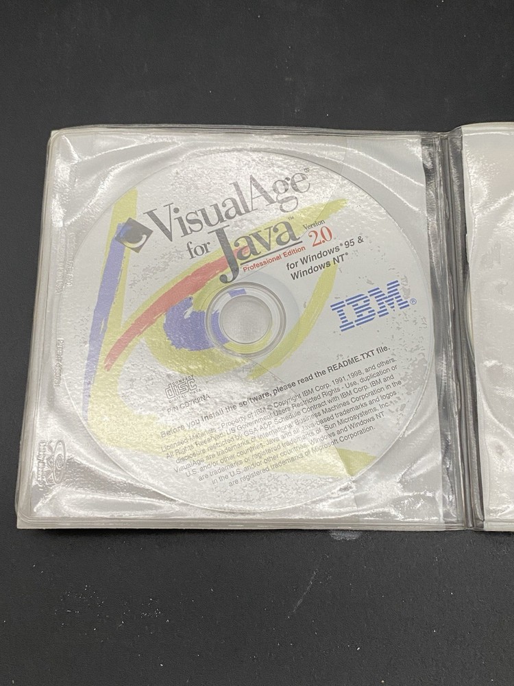 Visual Age for Java Enterprise Edition v2.0 IBM 2 CD Rom for 1998