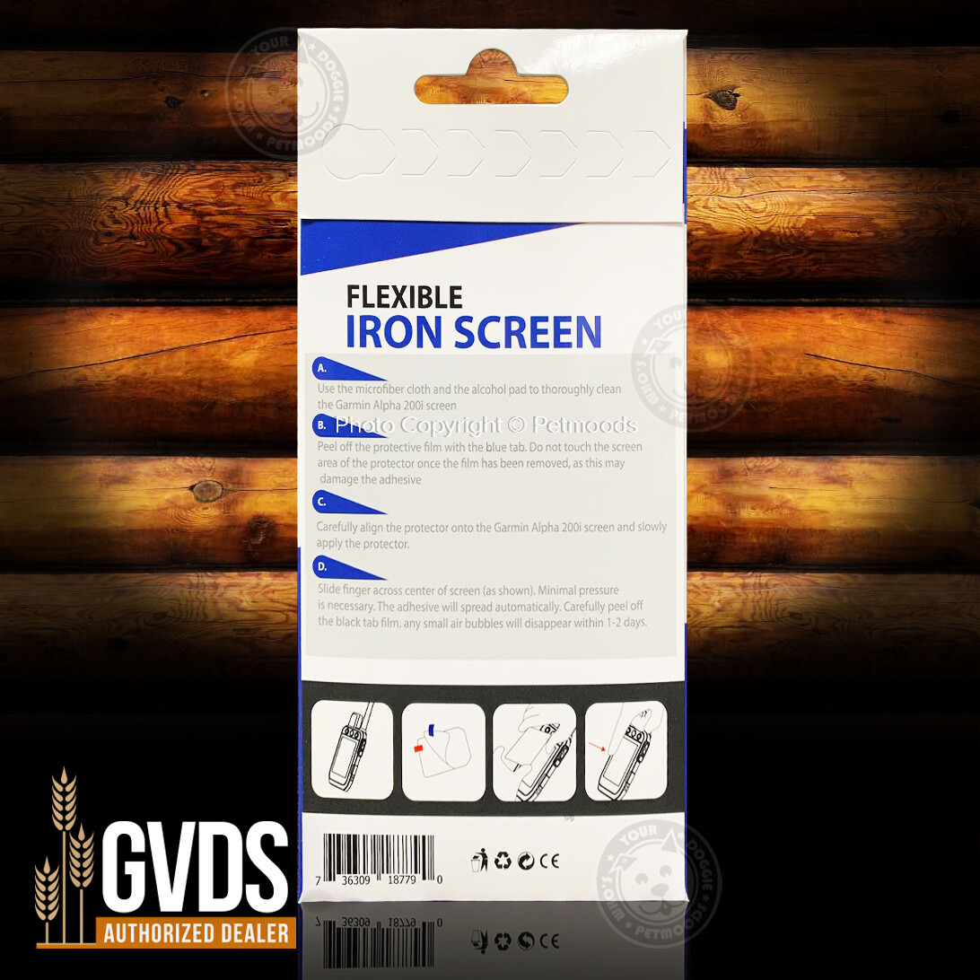 Garmin Alpha 200, 200i, 300, 300i Flexible Iron Screen Protector Shockproof