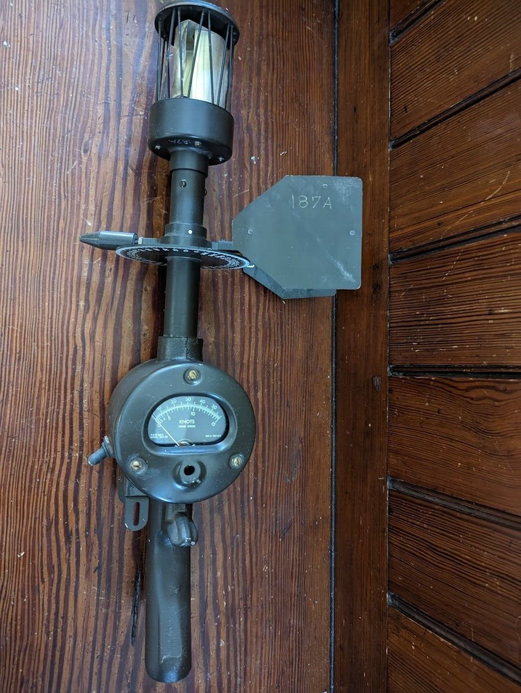 vintage military anemometer wind meter