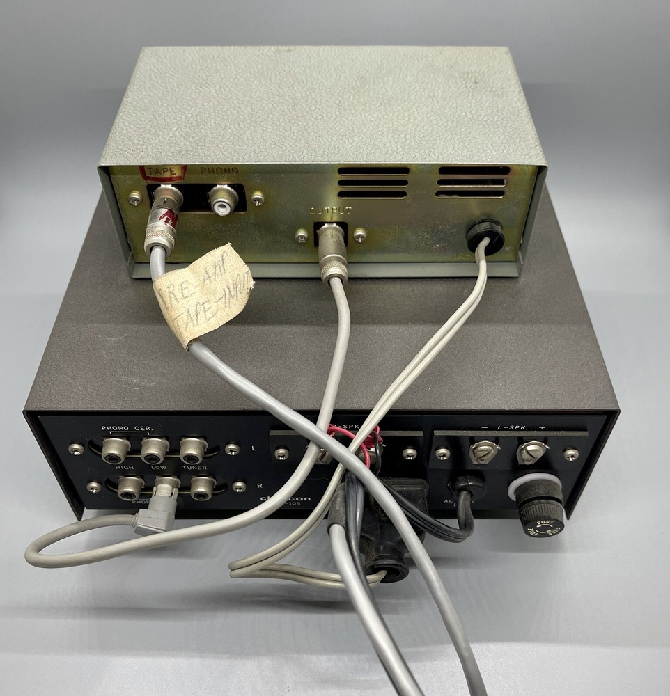 CLARICON SOLID STATE STEREOPHONIC AMPLIFIER MODEL 36-105 & Model 36-180