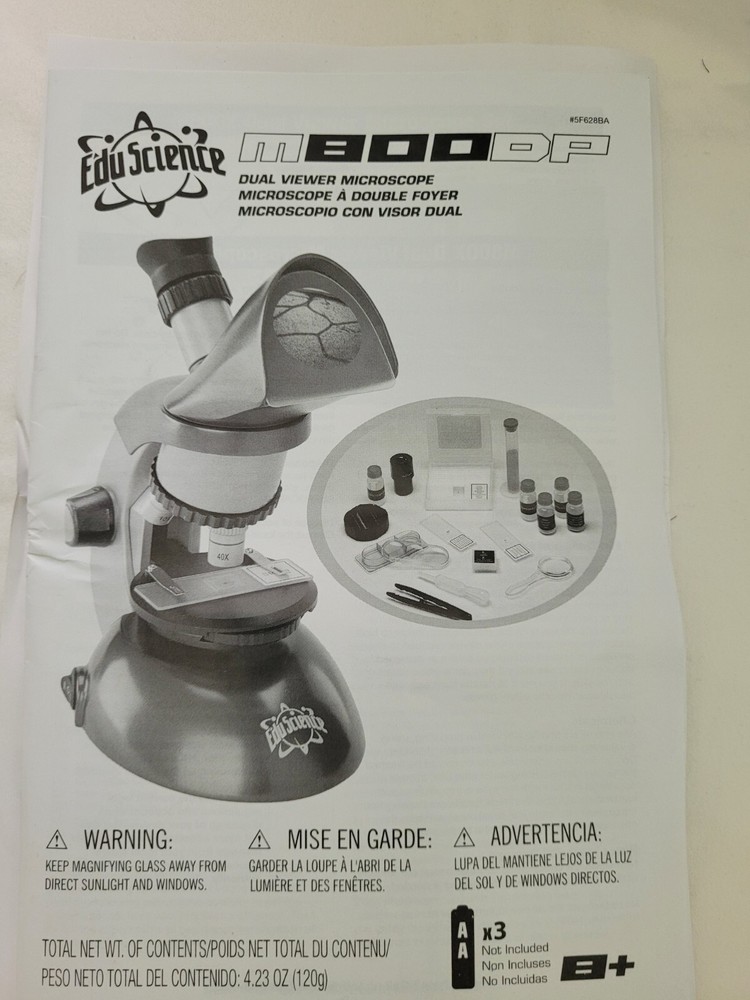 Edu-Science Student MICROSCOPE M640X / STEM Blue Science Tools