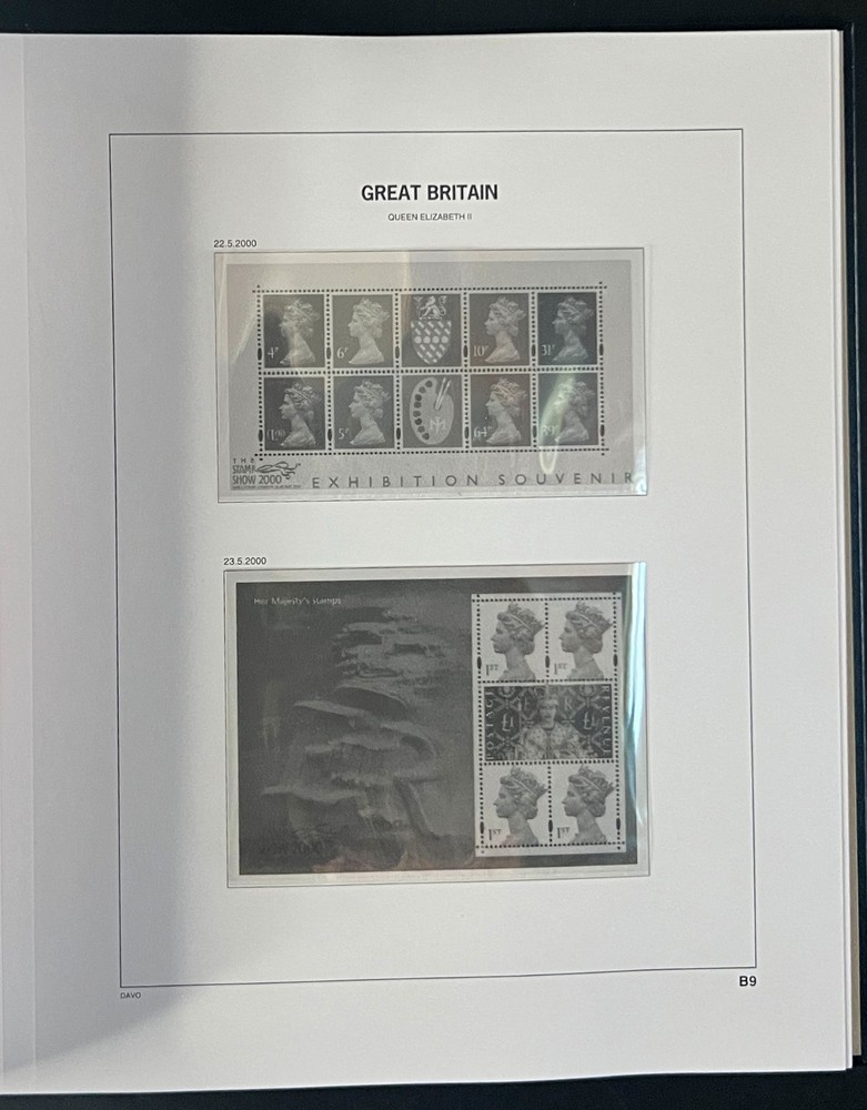 Great Britain Davo Lux Hingeless Album 2000-2002 ZAYIX