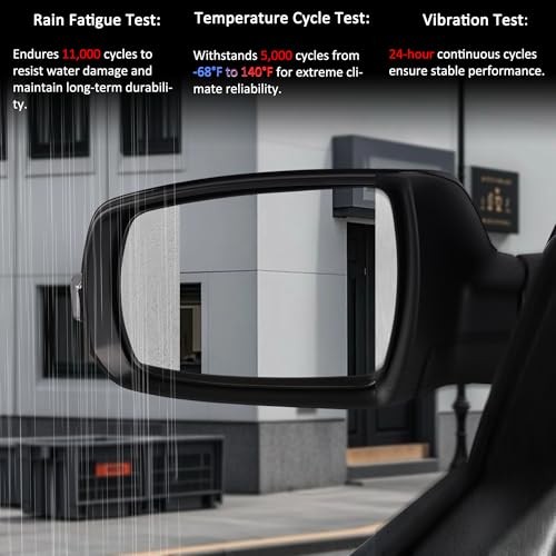 Left Driver Side 7 Pins Heated Power Mirror Compatible with Driver Side (Left)