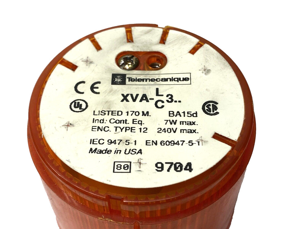 Telemecanique XVA-LC3 Orange Stack Light 240V