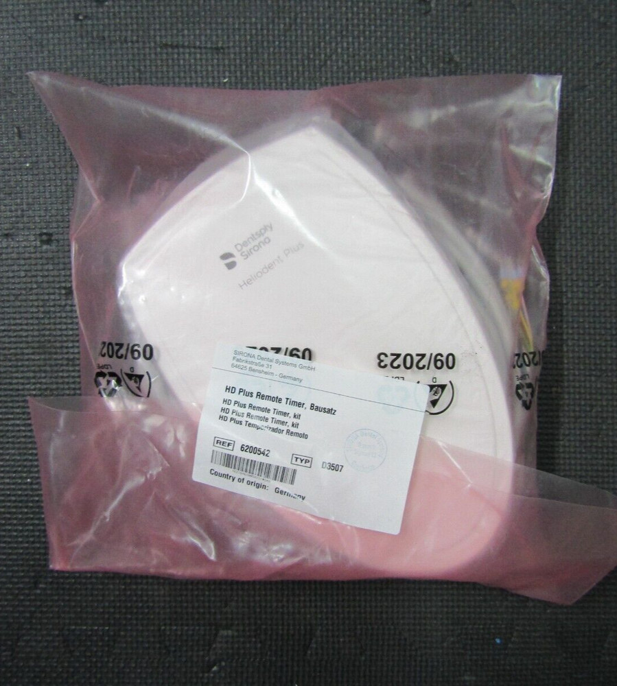 Sirona Heliodent Plus Remote Timer Cover with Cable D3507 6200542